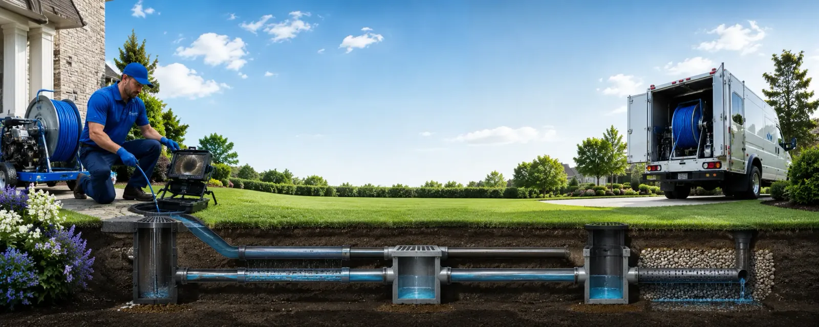 Outdoor drain cleaning information for Glengary, WV